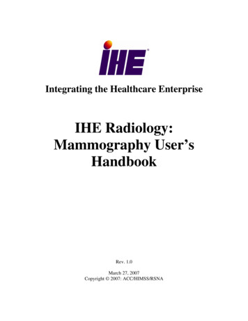 IHE Radiology: Mammography User's Handbook