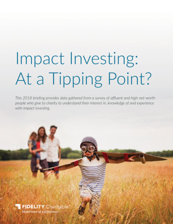 Impact Investing At A Tipping Point