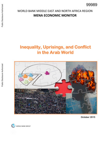Inequality, Uprisings, And Conflict In The Arab World
