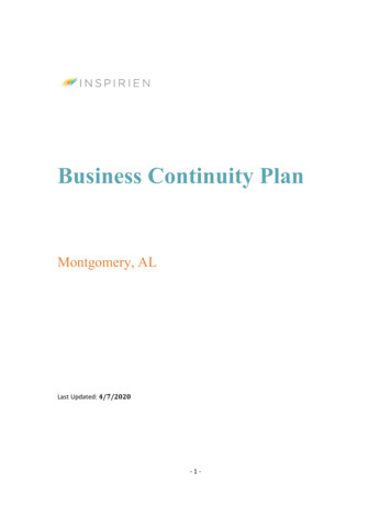 Inspirien Business Continuity Plan