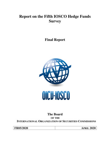 FR05/2020 Report On The Fifth IOSCO Hedge Funds Survey