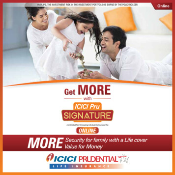 IPRU Signature Online Brochure - ICICI Prudential Life Insurance
