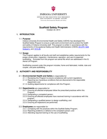 Scaffold Safety Program - Protect IU