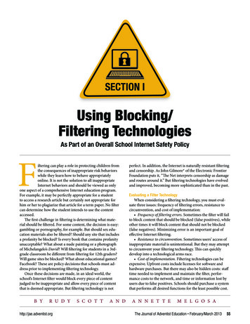 Using Blocking/ Filtering Technologies - CIRCLE