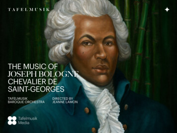 The Music Of Joseph Bologne Chevalier De Saint-georges