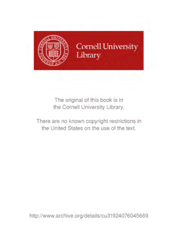 Cornell University Library - University Of Calgary In Alberta