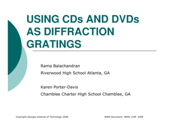 USING CDs AND DVDs AS DIFFRACTION GRATINGS - NNIN