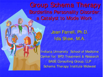 Group Schema Therapy - ISTOS