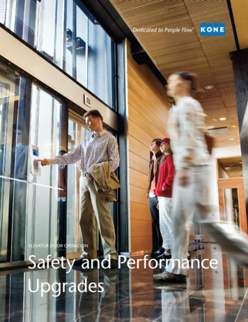 ElEvator Door OpEration Safety And Performance Upgrades