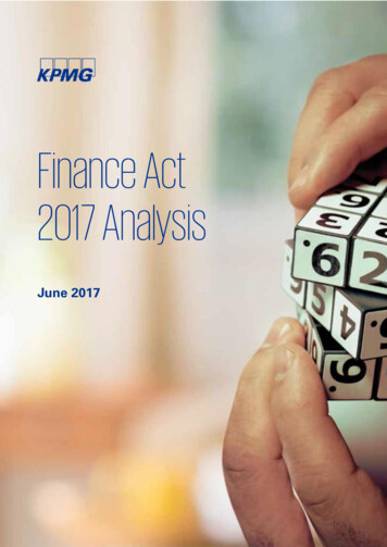 Finance Act 2017 Analysis