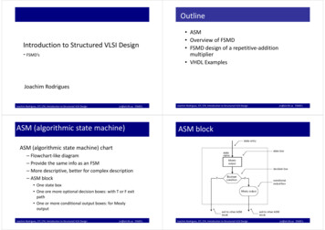ASM FSMD Introduction To Structured VLSI FSMD