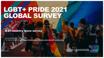 LGBT PRIDE 2021 GLOBAL SURVEY - Ipsos