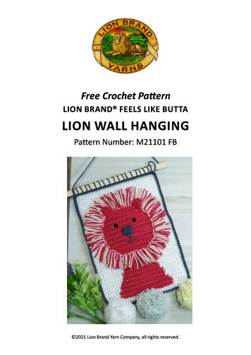 LION BRAND FEELS LIKE BUTTA LION WALL HANGING - Accentuate
