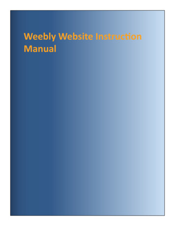 Weebly Website Instruction