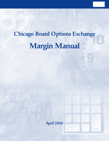 Margin Manual - Chicago Board Options Exchange