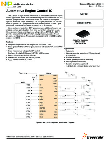 MC33810, Automotive Engine Control IC - Data Sheet - NXP