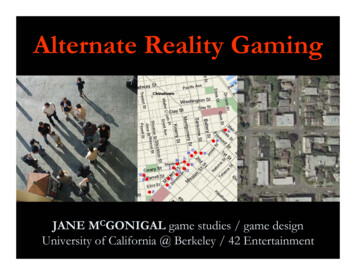 Alternate Reality Gaming - AvantGame