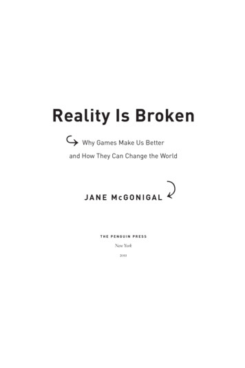 Reality Is Broken - Matthew J. Brown's Courses