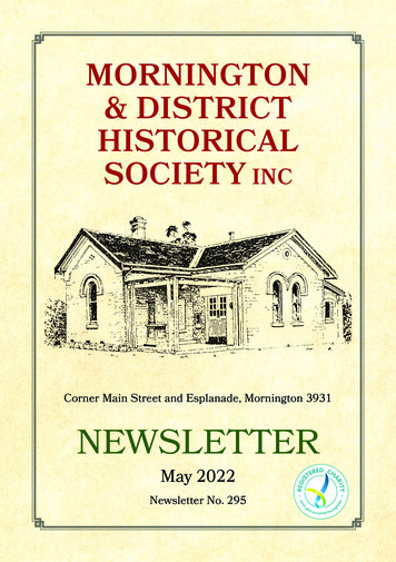 Mornington & District Historical Society