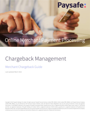 Chargeback Management - Paysafe