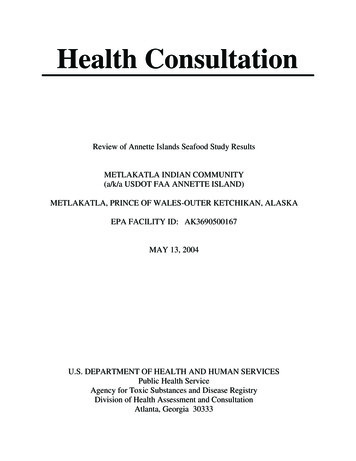 Health Consultation - Agency For Toxic Substances And Disease Registry