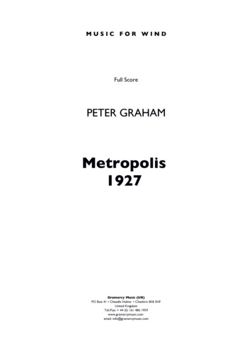 WB Metropolis1927 Score