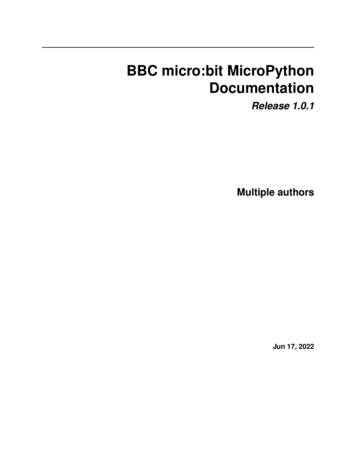 BBC Micro:bit MicroPython Documentation