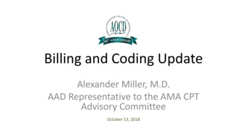 Billing And Coding Update
