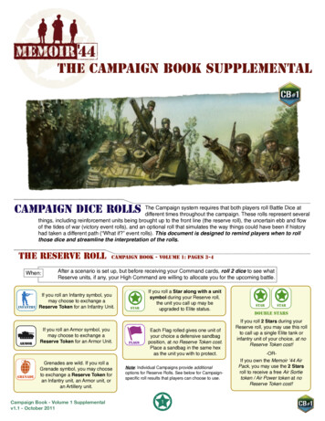 Campaign Book 1 Supplemental V1 - Days Of Wonder