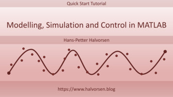 Modelling, Simulation And Control In MATLAB - Halvorsen.blog
