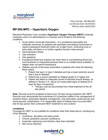 MP.084.MPC - Hyperbaric Oxygen