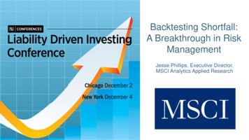 Backtesting Shortfall: A Breakthrough In Risk Management