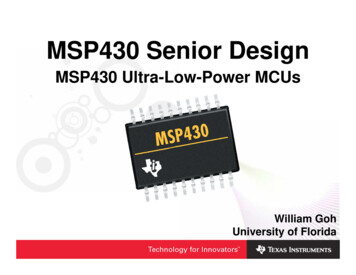 MSP430 Senior Design - University Of Florida