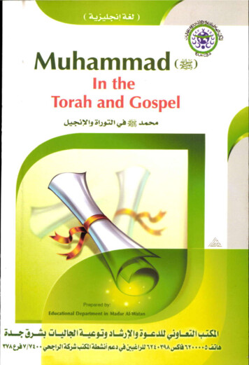 Muhammad (Peace Be Upon Him) In The Torah And Gospel