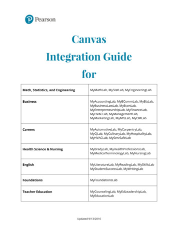 Canvas Integration Guide For - Irvine Valley College