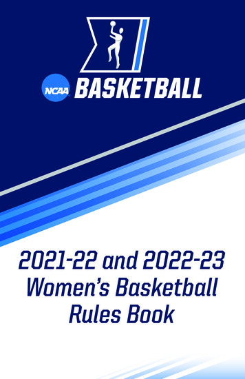 2021-22 And 2022-23 Women's Basketball Rules Book