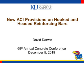 New ACI Provisions On Hooked And Headed Reinforcing Bars