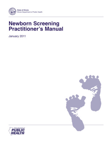 Newborn Screening Practitioner's Manual - Illinois