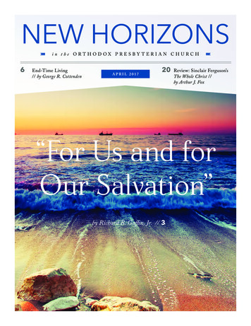 NEW HORIZONS - Orthodox Presbyterian Church