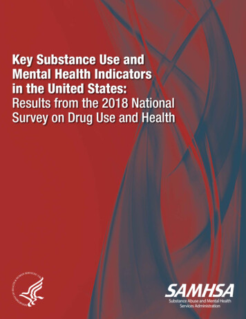 Key Substance Use And Mental Health Indicators In The United States .