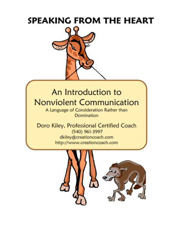 An Introduction To Nonviolent Communication