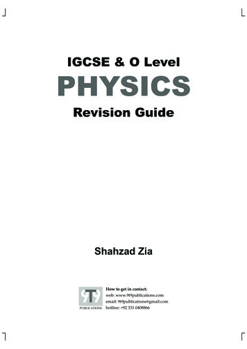 IGCSE & O Level PHYSICS - Students Resource
