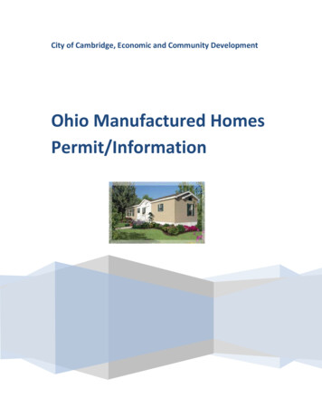 Ohio Manufactured Homes Permit/Information