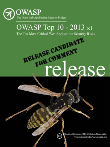 OWASP Top 10 - 2013