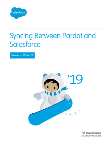 Syncing Between Pardot And Salesforce