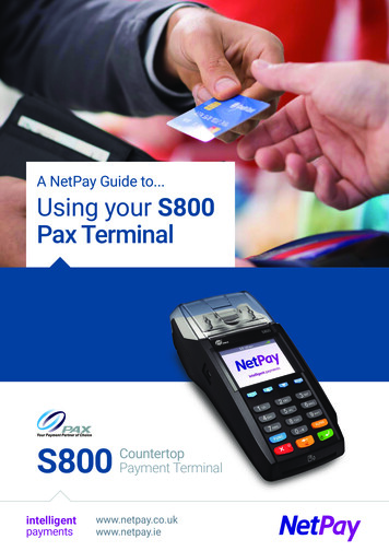 A NetPay Guide To Using Your S800 Pax Terminal
