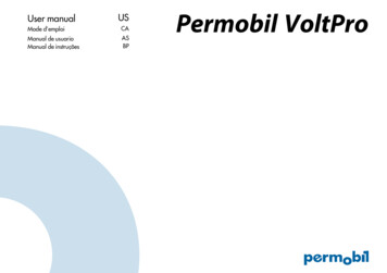User Manual US Permobil VoltPro