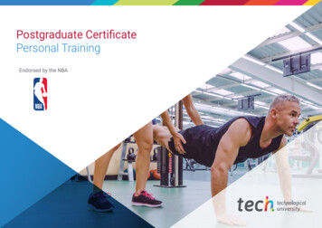Postgraduate Certificate Personal Training