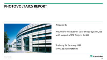 Photovoltaics Report - Fraunhofer