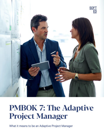 PMBOK 7: The Adaptive Project Manager - SoftEd